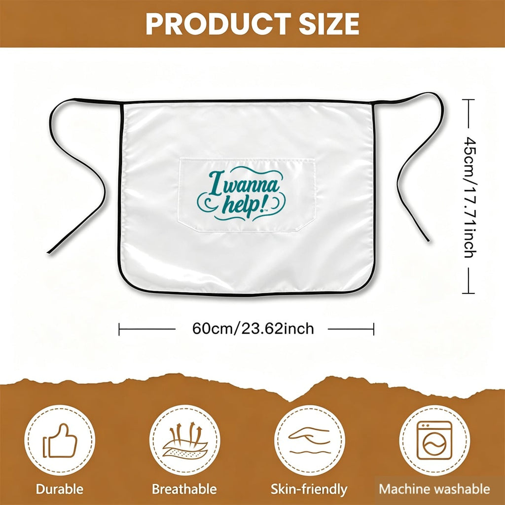 I Wanna Help!™ Classic Waist Apron with Pocket
