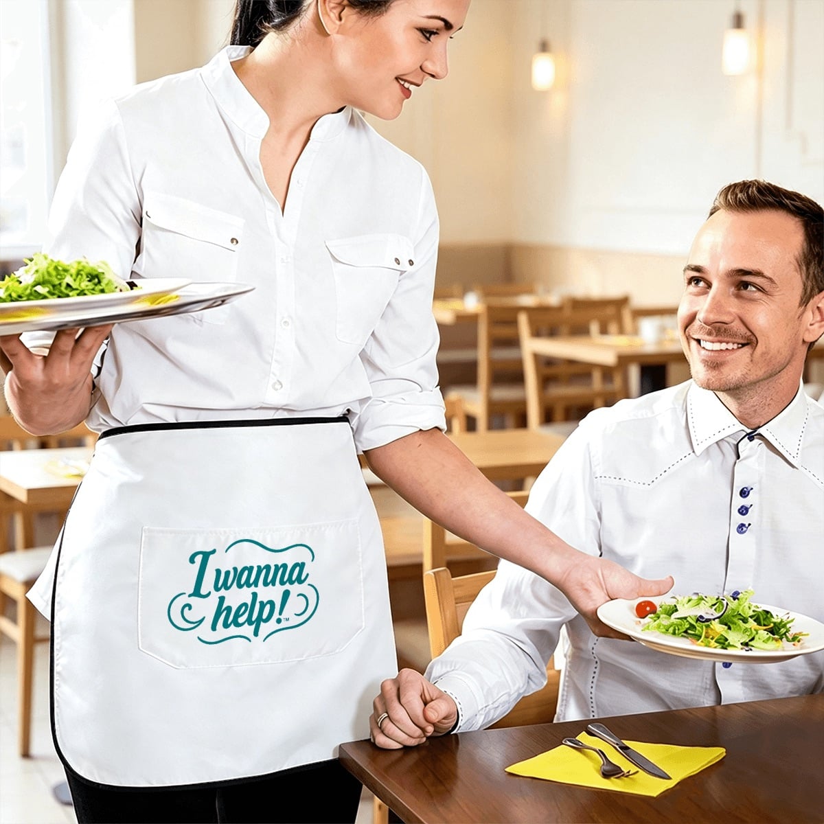 I Wanna Help!™ Classic Waist Apron with Pocket