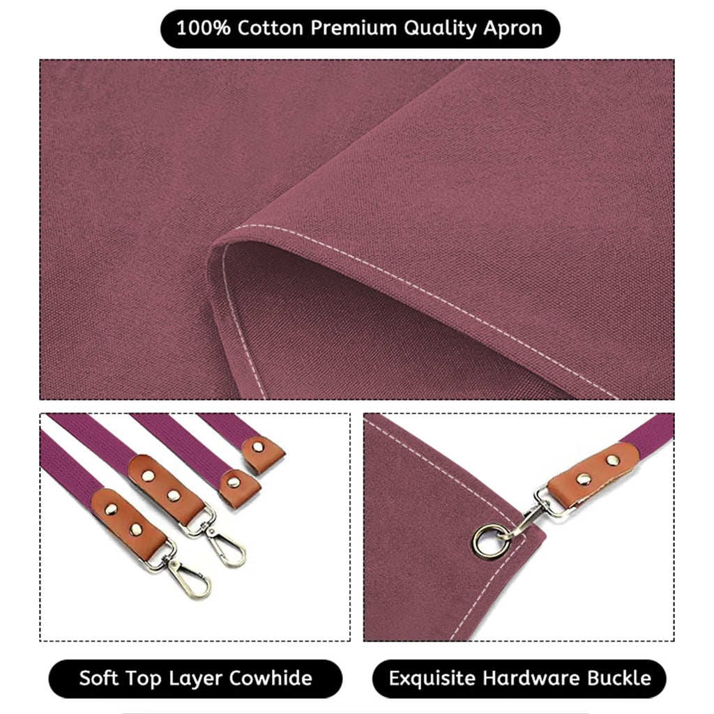 I Wanna Help!™ Kids' Chef Apron – Burgundy